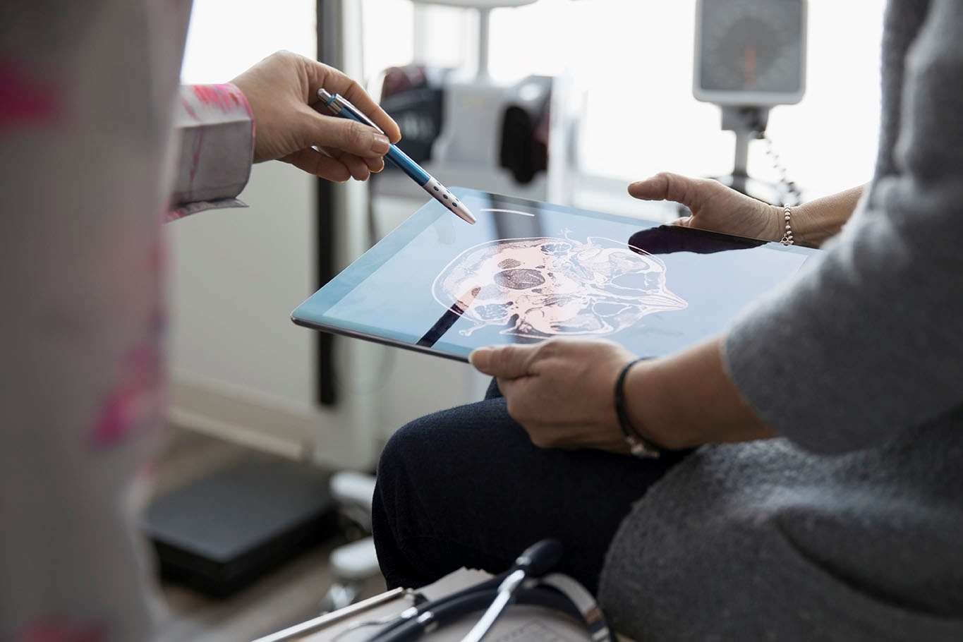 Tablet collaboration office setting