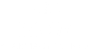MCW Pharmacy School Logo White