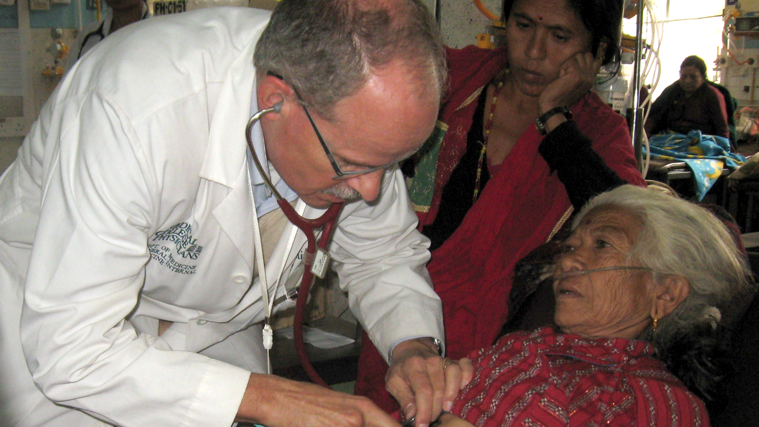MacKinney treating patient in Nepal