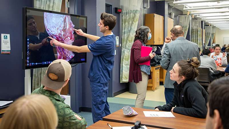 Medical students in classroom