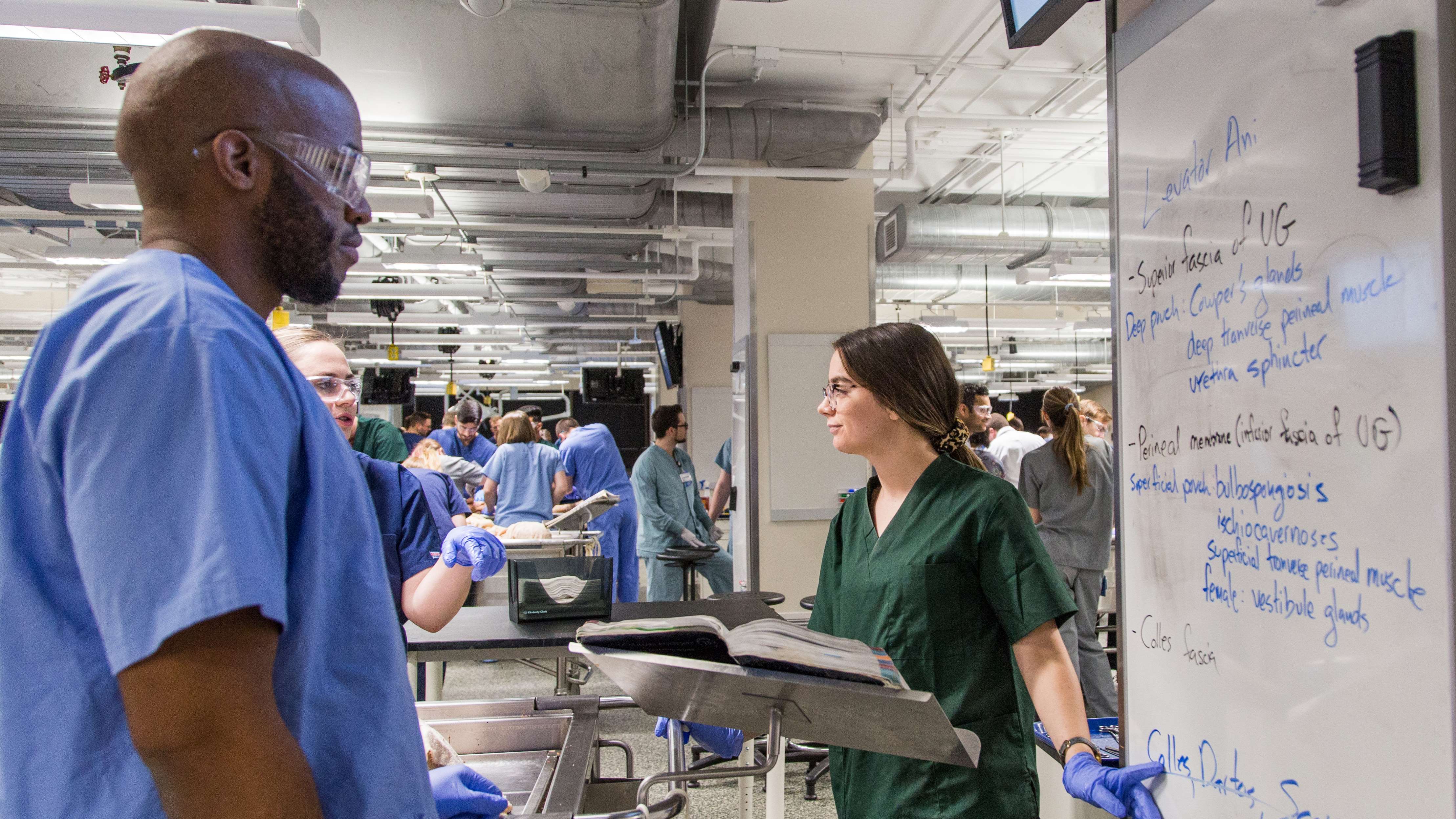 Medical students in classroom